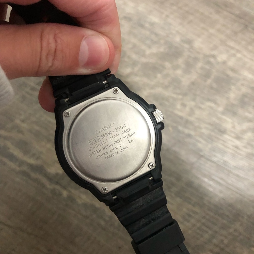 Casio Black Analog Watch View 5